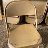 Metal folding chairs