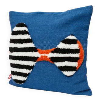 Housse de coussin en laine fait main time laps 45 x 45 cm