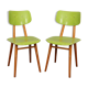 Paire de chaises vertes pour Ton, 1960