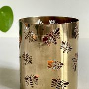 PHOTOPHORE aux Abeilles LAITON