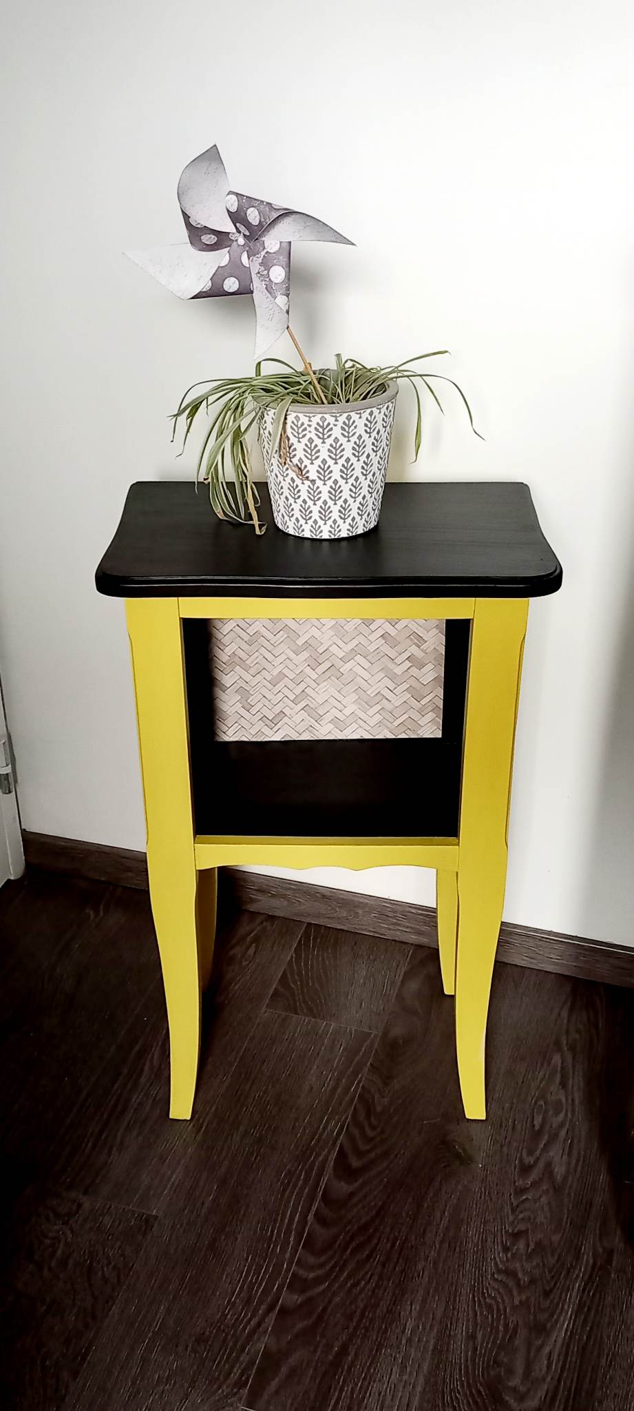 Vintage bedside table restyled