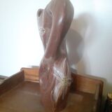 Vallauris Vase Figuring A Watering Can. Handmade.