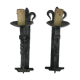 Pair of wrought iron wall light