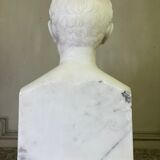 Male bust in Carrara marble, 19th century