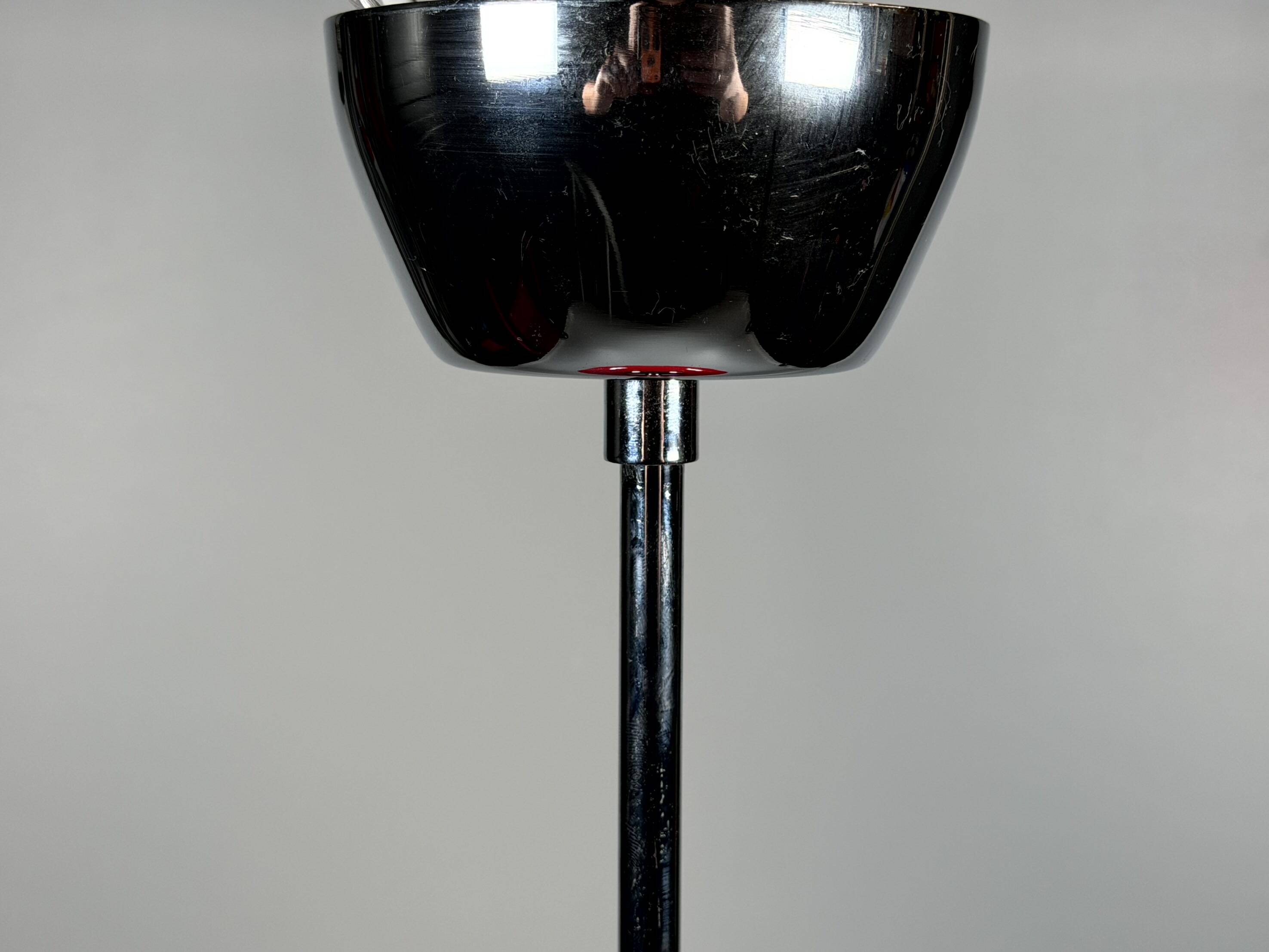 1960s 1970s Pendant Light Glass Ceiling Lamp Space Age Design