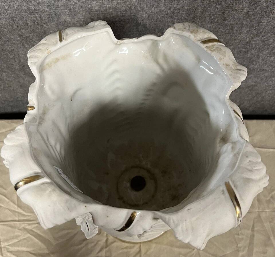 Albert Laurent Limoges: large vase entitled "algae" Art Deco period