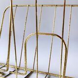 Porte-revue vintage en laiton
