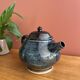 Enamelled stoneware teapot from Saint Amand en Puisaye