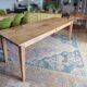 Solid oak farmhouse table 220 X 80 cm