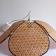 Lustre pétales bambou cannage vintage