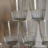 Nine vintage glasses of cider 40s