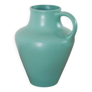 Large celadon ceramic vase, made in Germany, design, 1970.