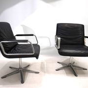 Set of 2 Wilkhahn Delta conference/dining chairs from the Delta Group