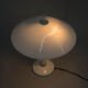 Lampe de table blanche du milieu du siècle, années 1950