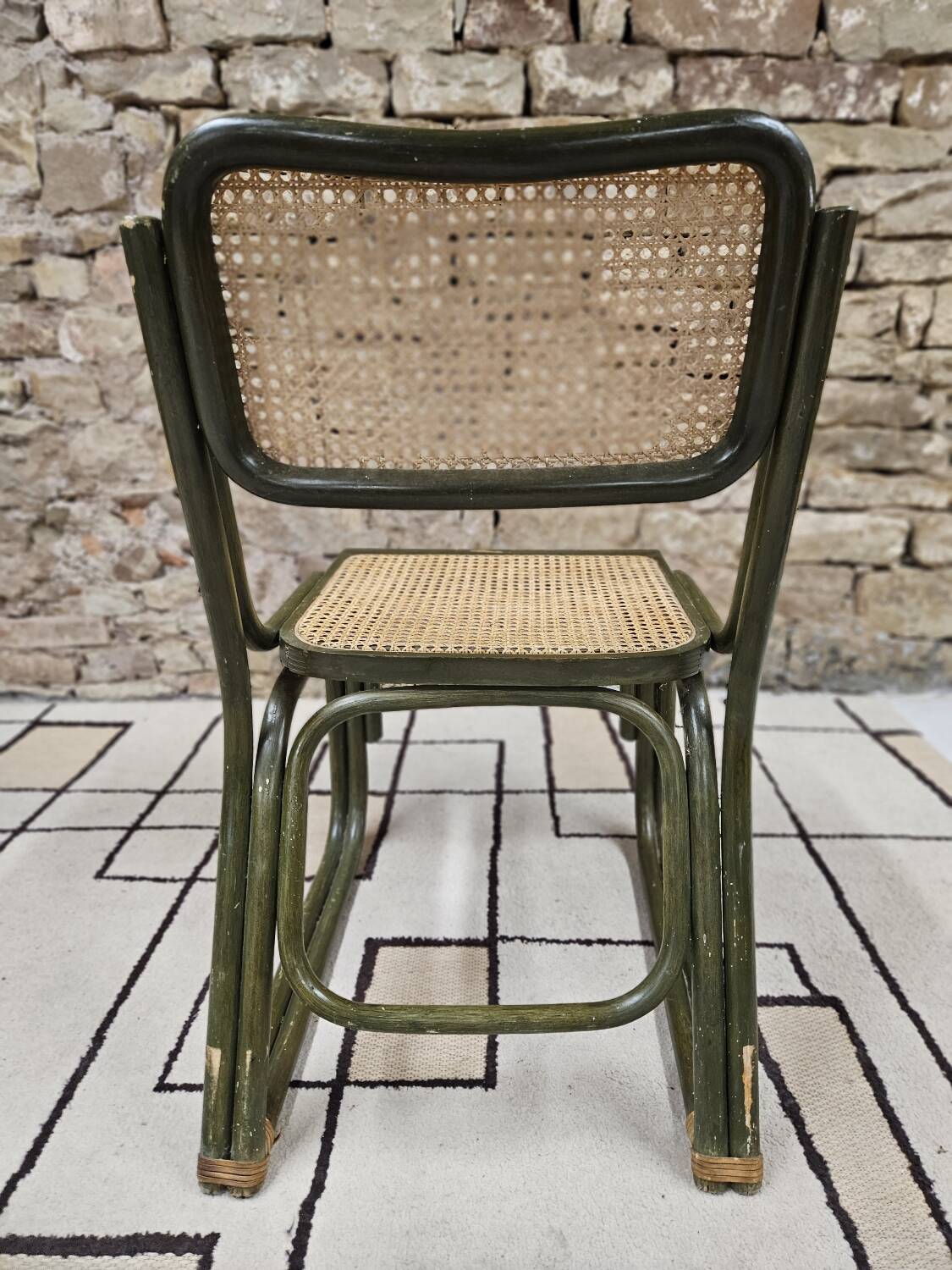 Chaise bambou canage style Breuer 1980"