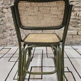Breuer style bamboo cane chair 1980"