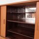 Teak highboard with sliding doors from Westergaard, 1960s