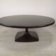 Round coffee table vintage tulip foot