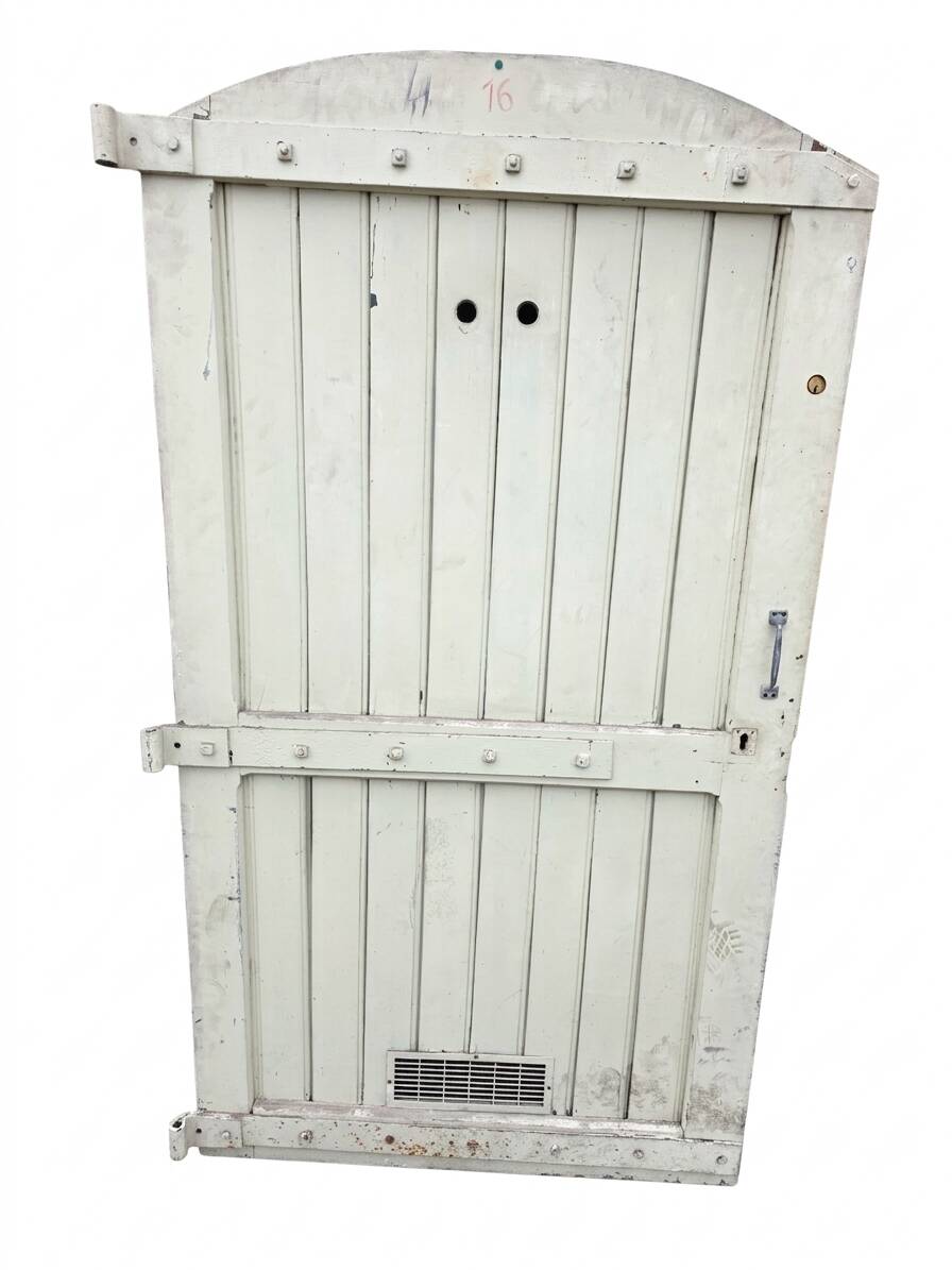 Solid oak door from the 19th century.