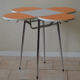 Entire table folding and stools orange and white formica 60s