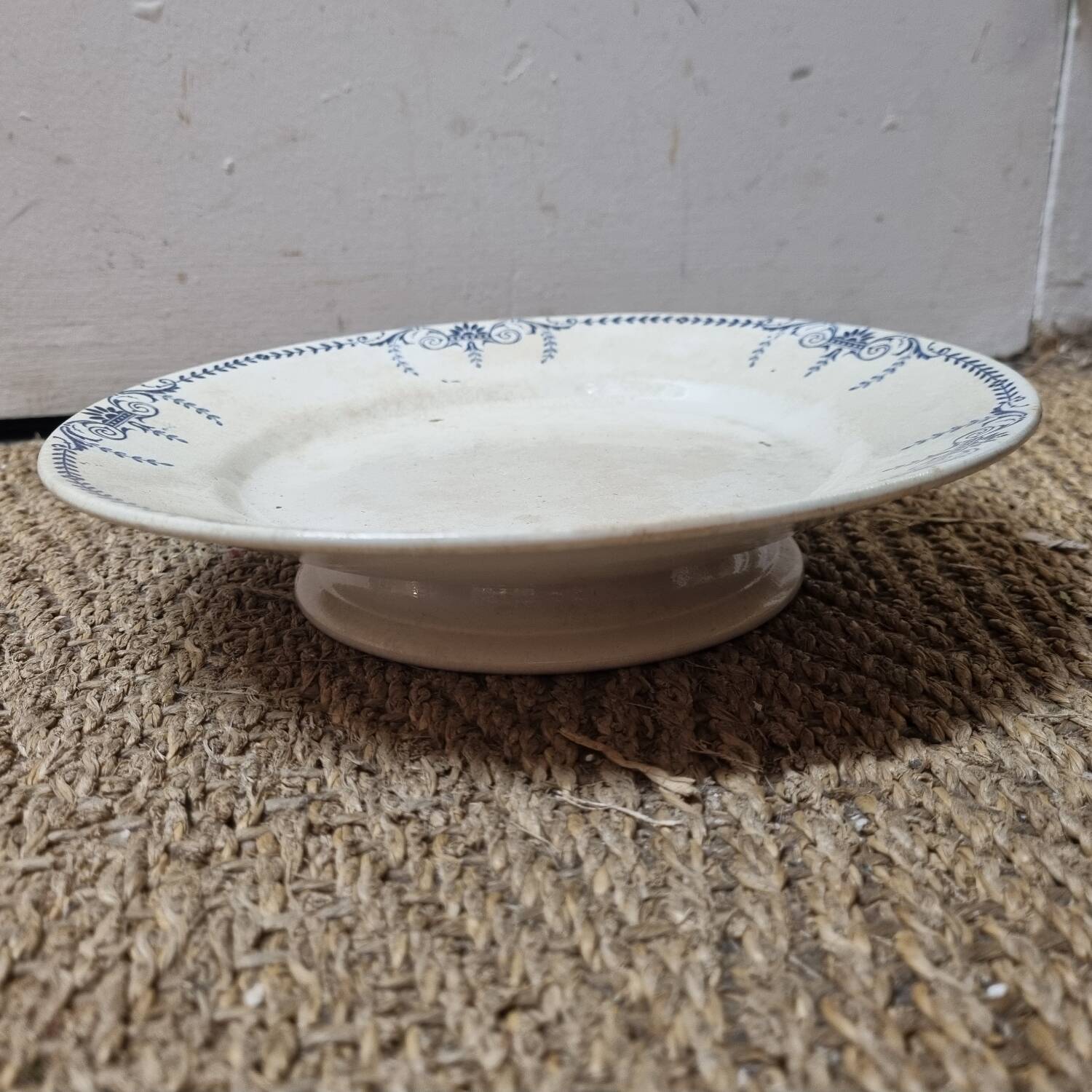 Lunéville earthenware piedouche plate 1930