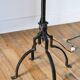 Grand Brutalist floor lamp in wrought iron, six lights, 1970.