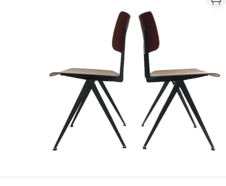 Set de 6 chaises vintage Galvanitas modèle S16