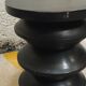 Black solid wood stool