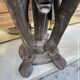 Wooden pedestal table