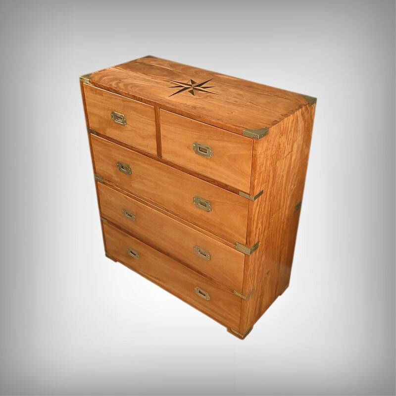 Marine Commode in Teak, India – 20th Century