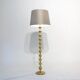 Scandinavian brass lampadair 1970