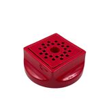 Space age red ceramic ashtray, Studio Opi, Gabbianelli Italy ca. 1970