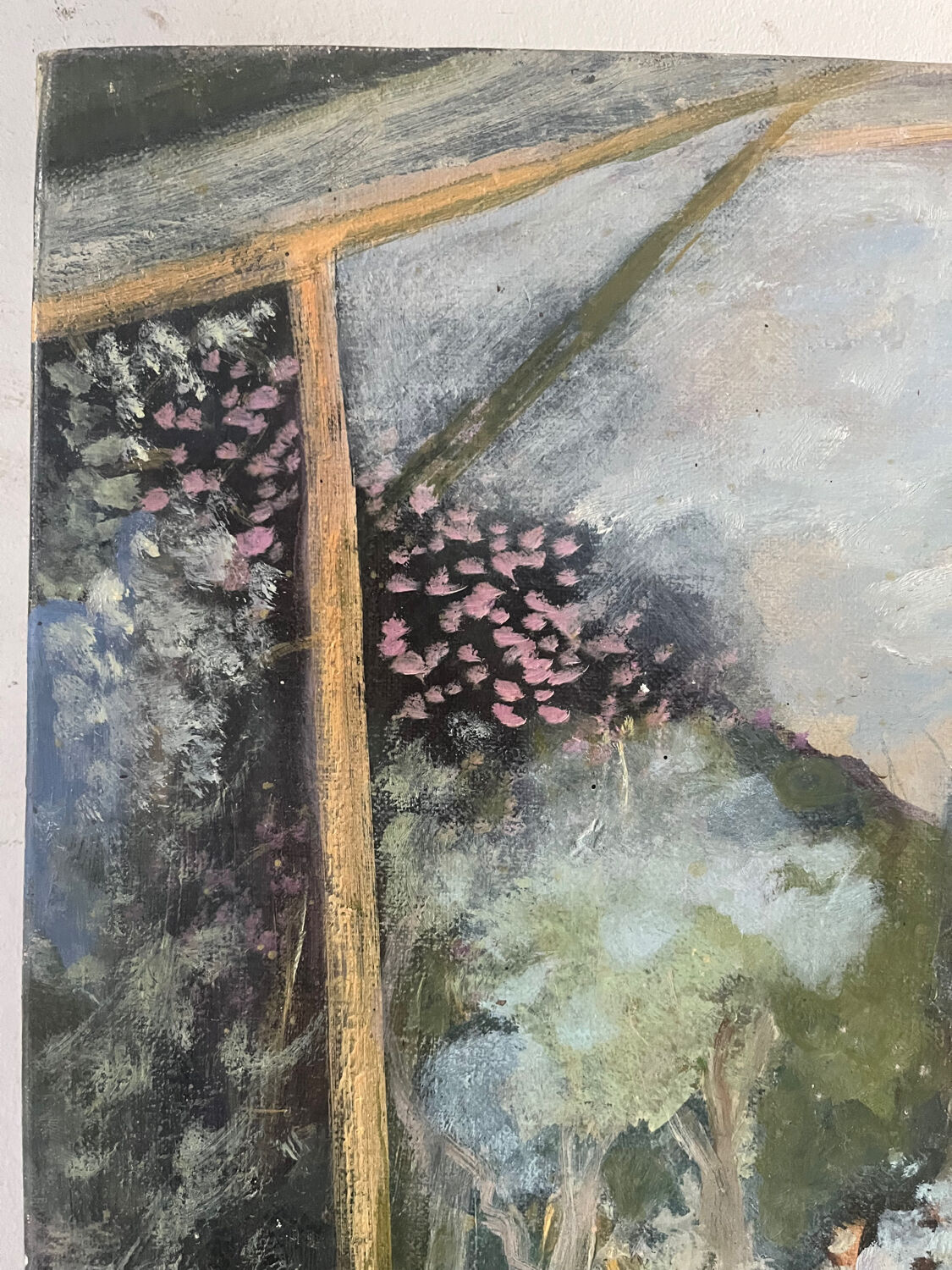 “Veranda du Midi” oil on canvas signed Helme