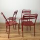 Set of 4 chairs bistro Tolix T2 industrial steel