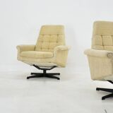 Pair of Armchairs, Tabouret by Morávek a Munzar, 1968s
