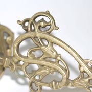 Pair of wall candle holders in brass