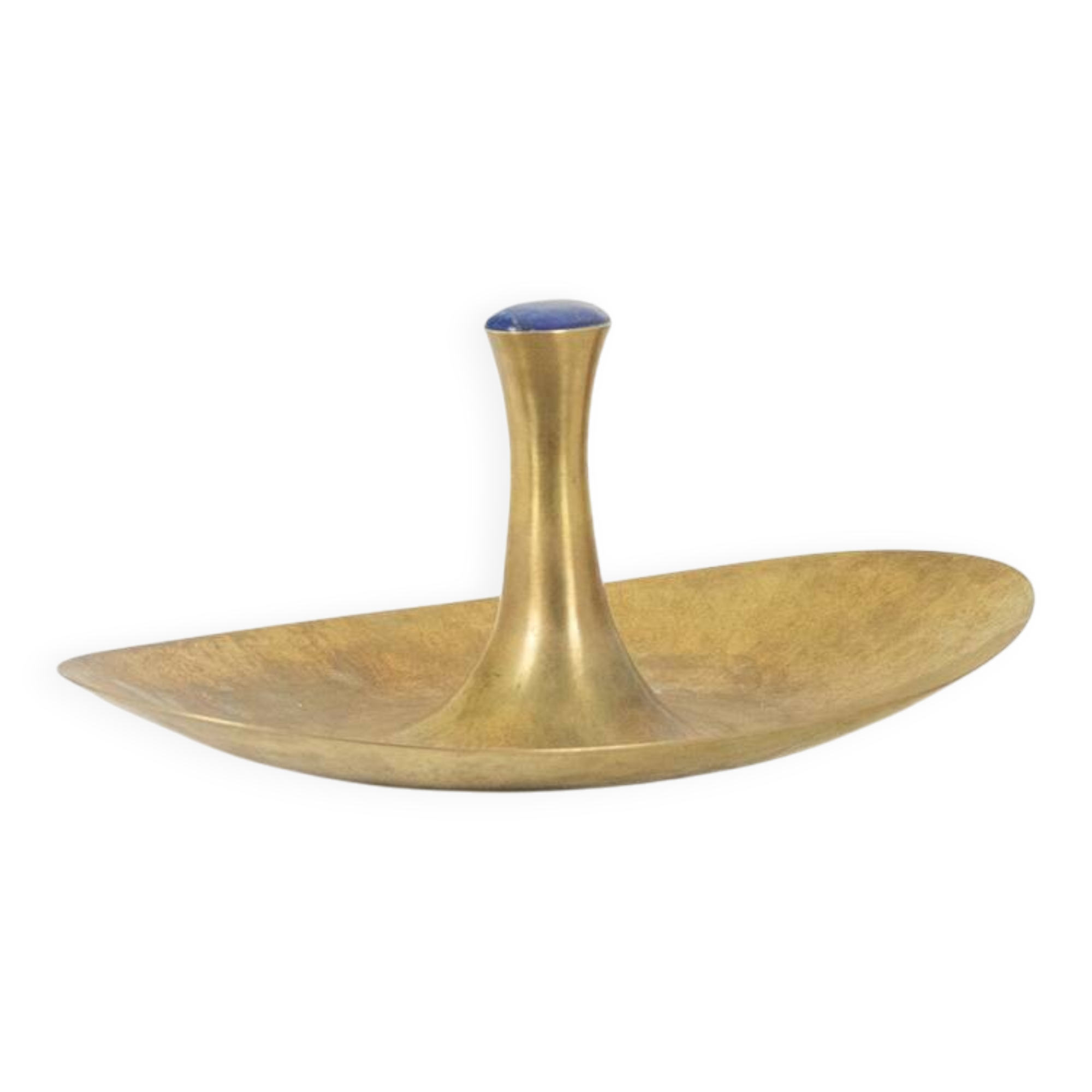 Philippe Hiquily. Hammered and gilded bronze bowl. Signed. 1980s.