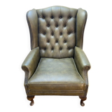 Fauteuil à oreille vert