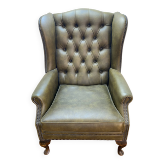 Green wing chair