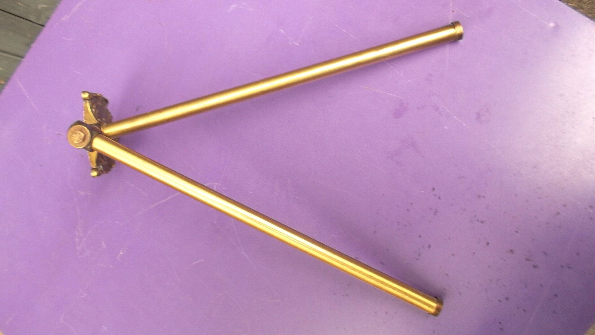 Brass towel rack