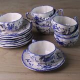 Set of 8 Moustiers cups, tea or coffee (1950s/60s)