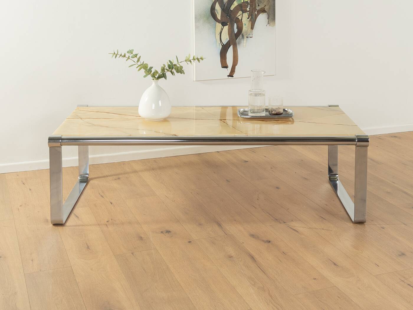 1970s onyx coffee table