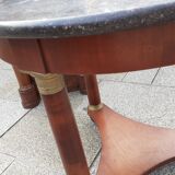 Ancient Gueridon with marble top side table empire style