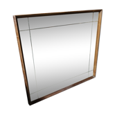 Charming Parisian bistro mirror with wheel-clading work 125x105cm
