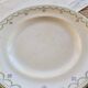 Antique flat plate, Longwy ironstone, Violetta model.