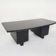 Bureau exécutif en bois noir, années 1960