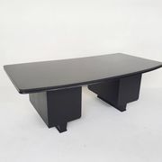 Bureau exécutif en bois noir, années 1960