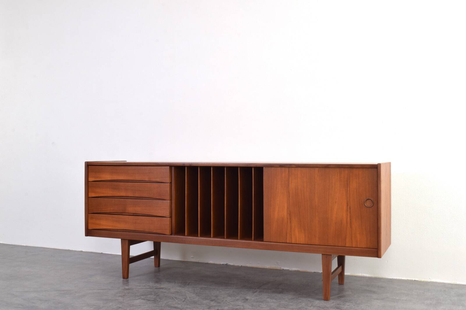 Hi-Fi sideboard in teak mid-century Ulvö by Erik Wørts for Ikea, 1960s.