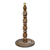 Carved wooden lamp base 1950