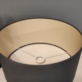 Black ceramic palm lamp